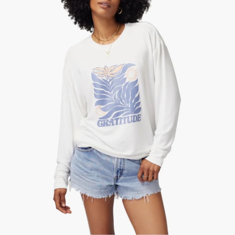 Spiritual Gangster Gratitude Relaxed Savasana Sweater Size Medium - Picture 2 of 12